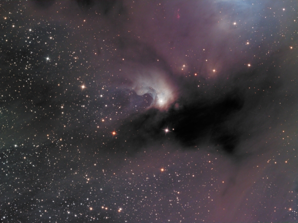 Cedarblad 111 reflection-dark nebula in Chameleon Feb 2025